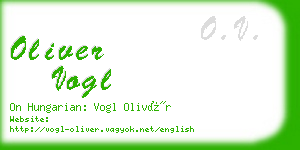 oliver vogl business card